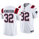 New England Patriots #32 TreVeyon Henderson White Men's&Youth Jersey