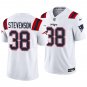 New England Patriots #38 Rhamondre Stevenson White Men's&Youth Jersey