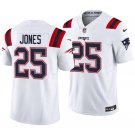 New England Patriots #25 Marcus Jones White Men's&Youth Jersey