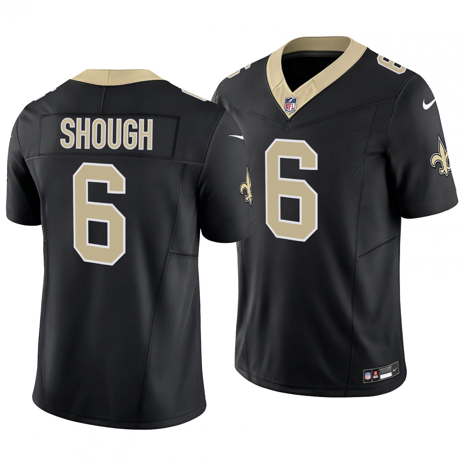 New Orleans Saints #6 Tyler Shough Black Men's&Youth Jersey