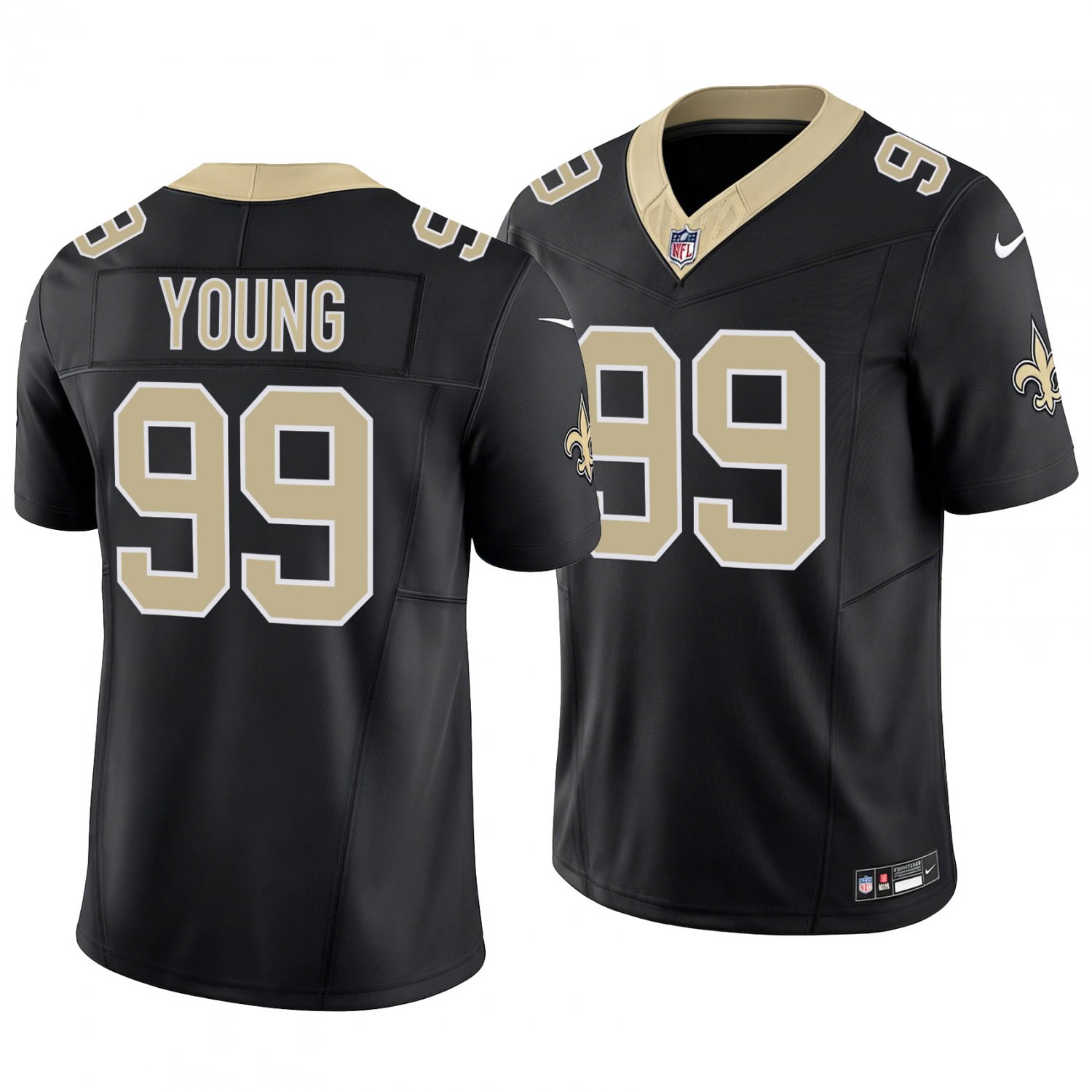 New Orleans Saints #99 Chase Young Black Men's&Youth Jersey