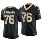 New Orleans Saints #76 David Edwards Black Men's&Youth Jersey