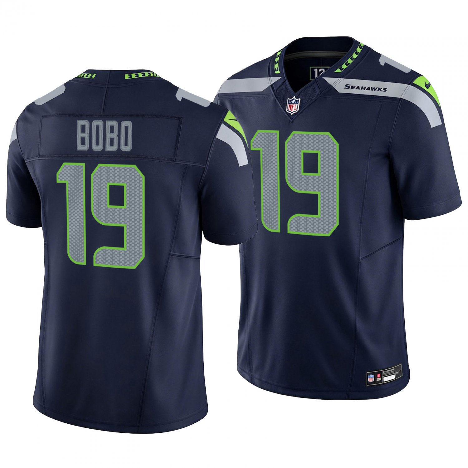 Seattle Seahawks #19 Jake Bobo Navy Men's&Youth Jersey
