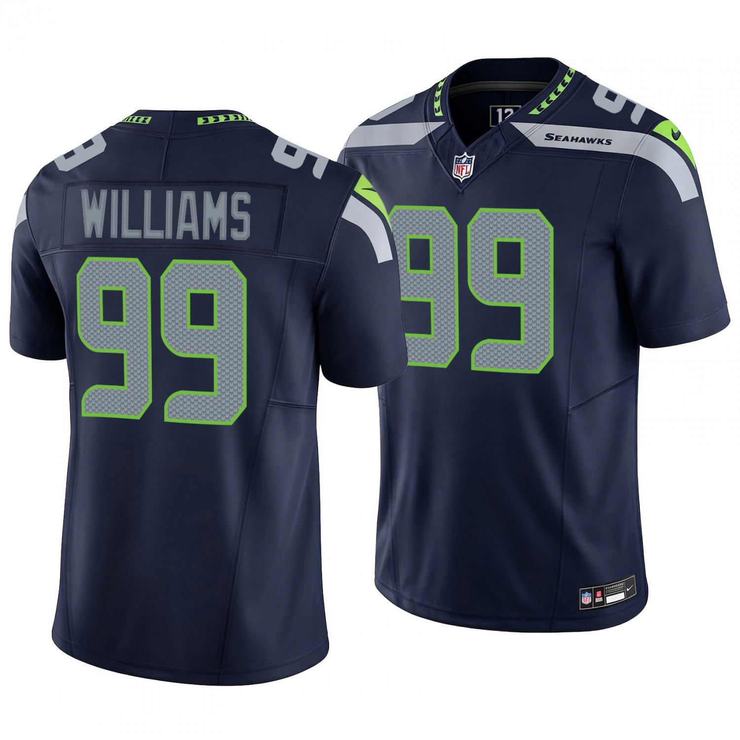 Seattle Seahawks #99 Leonard Williams Navy Men's&Youth Jersey