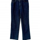 St. John Sport Raw Hem Jeans. Size 6. Dark Blue Wash.