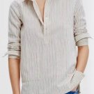Madewell Striped Popover Tunic. Blue And Red Striped. Size XS.
