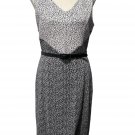 White House Black Market Asymmetrical Dual Pattern Sheath Dress. Size 6.