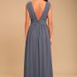 Heavenly Hues Denim Blue Maxi Dress