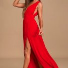 Heavenly Hues Red Maxi Dress