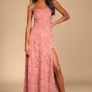Women's Garden of Romance Rusty Rose Burnout Maxi Dress