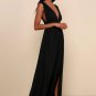 Women's Heavenly Hues Black Maxi Dress
