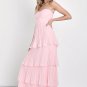 Women's Seriously Sensational Light Pink Strapless Tiered Maxi Dress