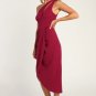 Women's So Flirty Dark Magenta One-Shoulder Cutout Asymmetrical Dress