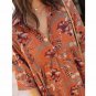 Women's Rebecca Midi Dress - Orange Tropical Floral