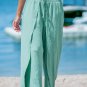 Women's Mint Smocked Waist Wide Tulip Leg Pants