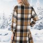 Women's Plaid Long Sleeve Mini Shirt Dress