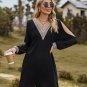 Women's Embroidered V-Neck Mini Dress
