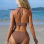 Women's Oceanside Charm Brown Bikini Set