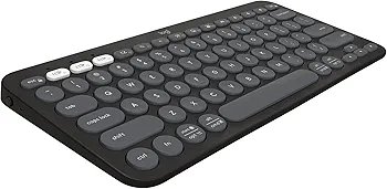 Logitech Pebble Keys 2 K380s, Multi-Device Bluetooth Wireless Keyboard, Customizable