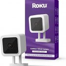 Roku Outdoor Camera for Home Security - IP65 Weather Resistant Wired Security Camera with 1080p HD