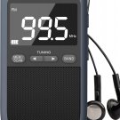 AM FM Walkman Radio:900mAh Rechargeable Portable Transistor Pocket Radio with Best