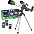 ToyerBee Telescope for Kids, Science Kits for Kids Includes Compass & 3 Eyepieces