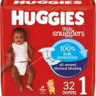 Huggies Size 1 Diapers, Little Snugglers Baby Diapers, Size 1 (8-14 lbs), 32 Count,