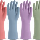 4 Pairs Reusable Kitchen Gloves for Washing Dishes and Household