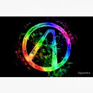 Rainbow Splash Vault Hunter Symbol Zipper Pouch