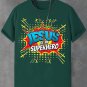 Jesus Is My Superhero Print Casual T-Shirt