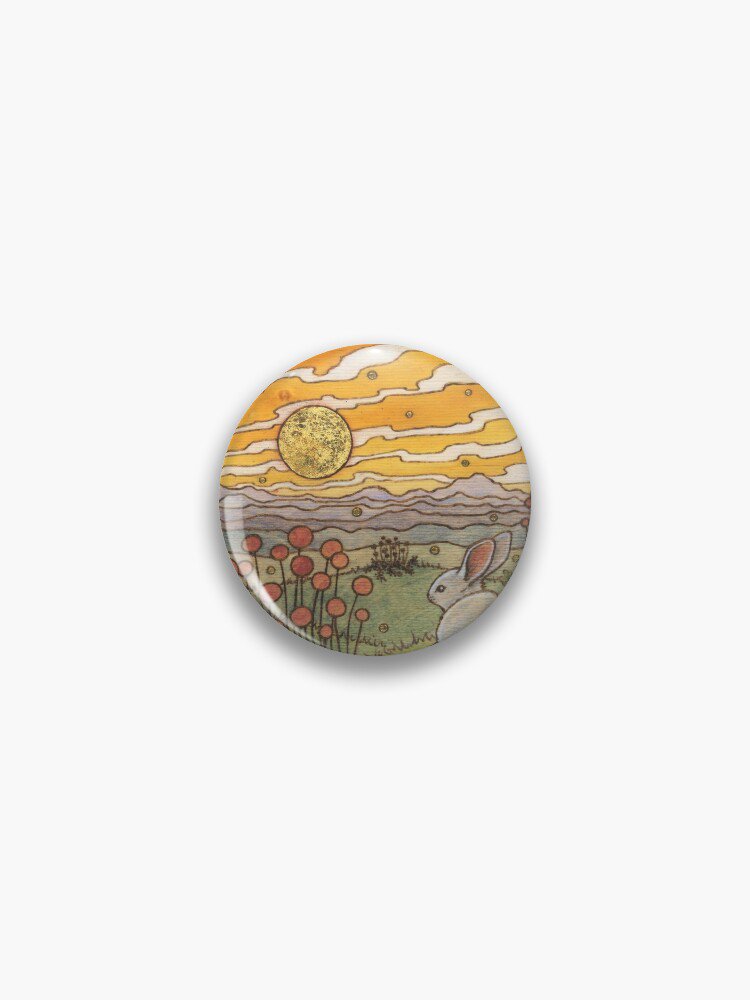 Bunny Sunset Pin