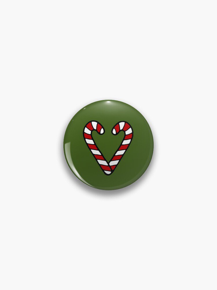 Candy Cane Pattern Pin