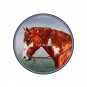 Chestnut Pinto Native American War Horse Pin