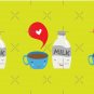 Coffee loves milk Pin