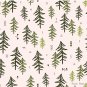 Doodled Fir Trees Pattern Pin