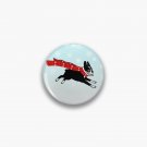 Holiday Boston Terrier Wearing Winter Scarf Pin