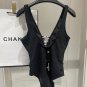 Chanel pearl one-piece swimsuit suitable for various swimsuits ♀ Beach swimming pools,_1104