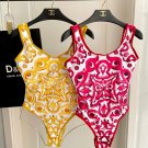 DG new printed one-piece swimsuit suitable for swimsuits in various scenarios ♀ Beach s