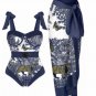 Dior two-piece swimsuit Is the new animated jungle swimsuit with gauze skirt suitable for swimm