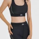 ALO new high stretch fitness long yoga suit sports set~small vest Slimming and lifting buttocks,