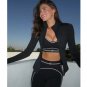 ALO new high stretch fitness long yoga suit sports set~small vest Slimming and lifting buttocks,_564