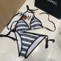 Balmain swimsuit, slim and beautiful upper body! Wearing very stylish SML
