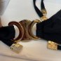 Celine Arc de Triomphe neck hanging bikini continues the classic minimalist style and exudes a se