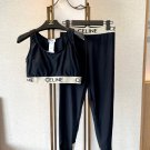 Celine new high stretch fitness yoga suit sports set~waist shaping tank top (with chest cushion)+