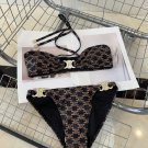 Celine swimsuit, a must-have for fashionable trendsetters! The actual product looks sup