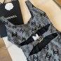 Chanel one-piece swimsuit, latest fabric S M L XL_68