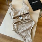 Chanel one-piece swimsuit, latest fabric S M L XL_612