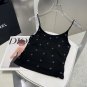 Chanel rhinestone vest with built-in coaster, super explosive when worn alone with a j