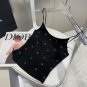 Chanel rhinestone vest with built-in coaster, super explosive when worn alone with a j