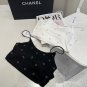 Chanel rhinestone vest with built-in coaster, super explosive when worn alone with a j_1004